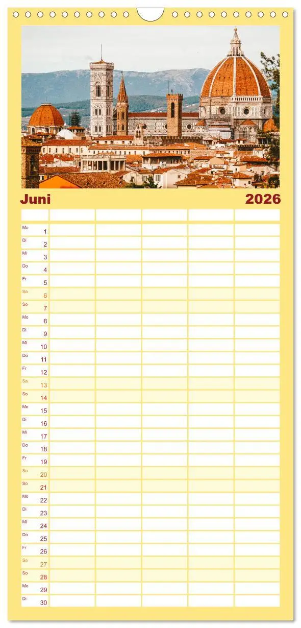 Bild: 9783516509793 | Familienplaner 2026 - Italien - Romantische Städte und endlose...