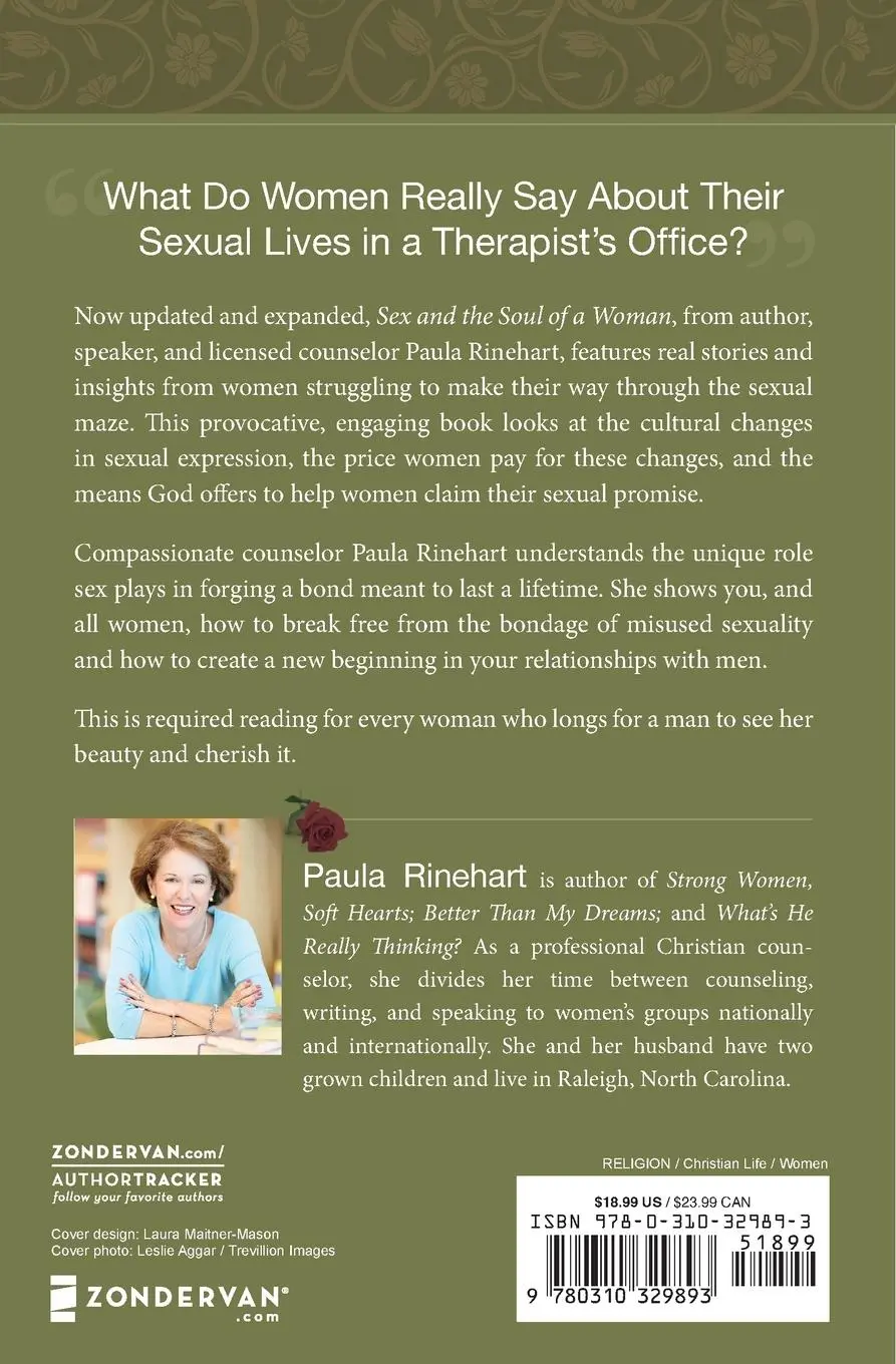 Rückseite: 9780310329893 | Sex and the Soul of a Woman | Paula Rinehart | Taschenbuch | Englisch