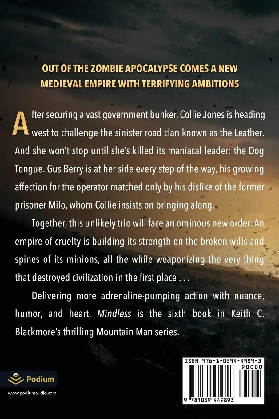 Rückseite: 9781039449893 | Mindless | Keith C. Blackmore | Taschenbuch | Englisch | 2023