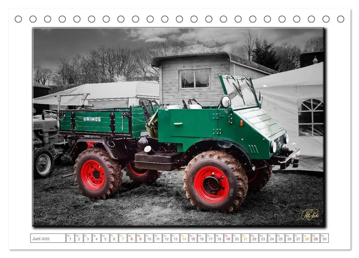 Bild: 9783435629893 | Oldtimer - nostalgische Traktoren und Lastwagen (Tischkalender 2025...