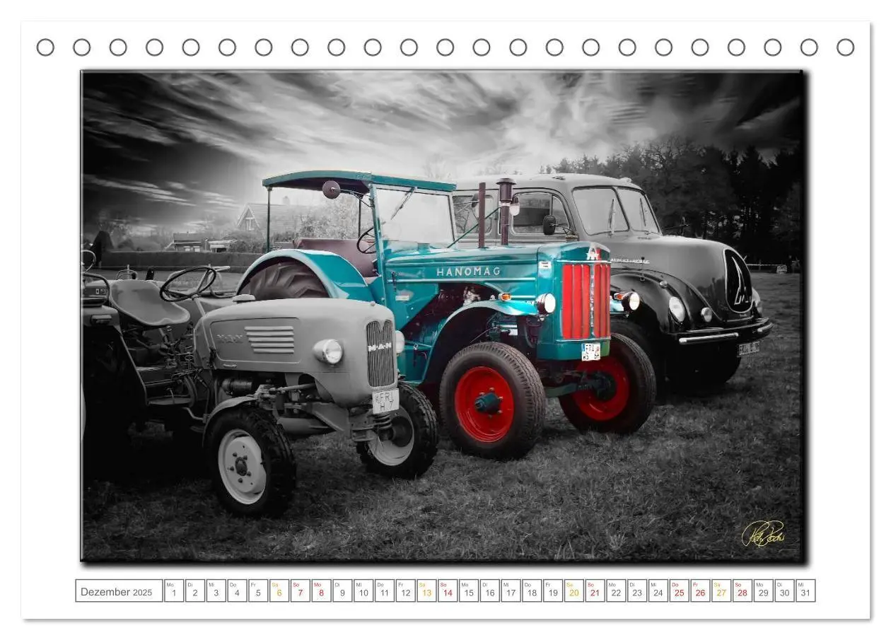Bild: 9783435629893 | Oldtimer - nostalgische Traktoren und Lastwagen (Tischkalender 2025...