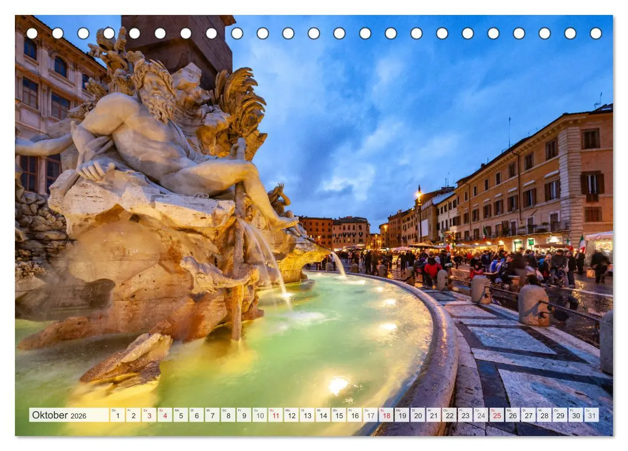 Bild: 9783457269893 | Italien - Rom (Tischkalender 2026 DIN A5 quer), CALVENDO...