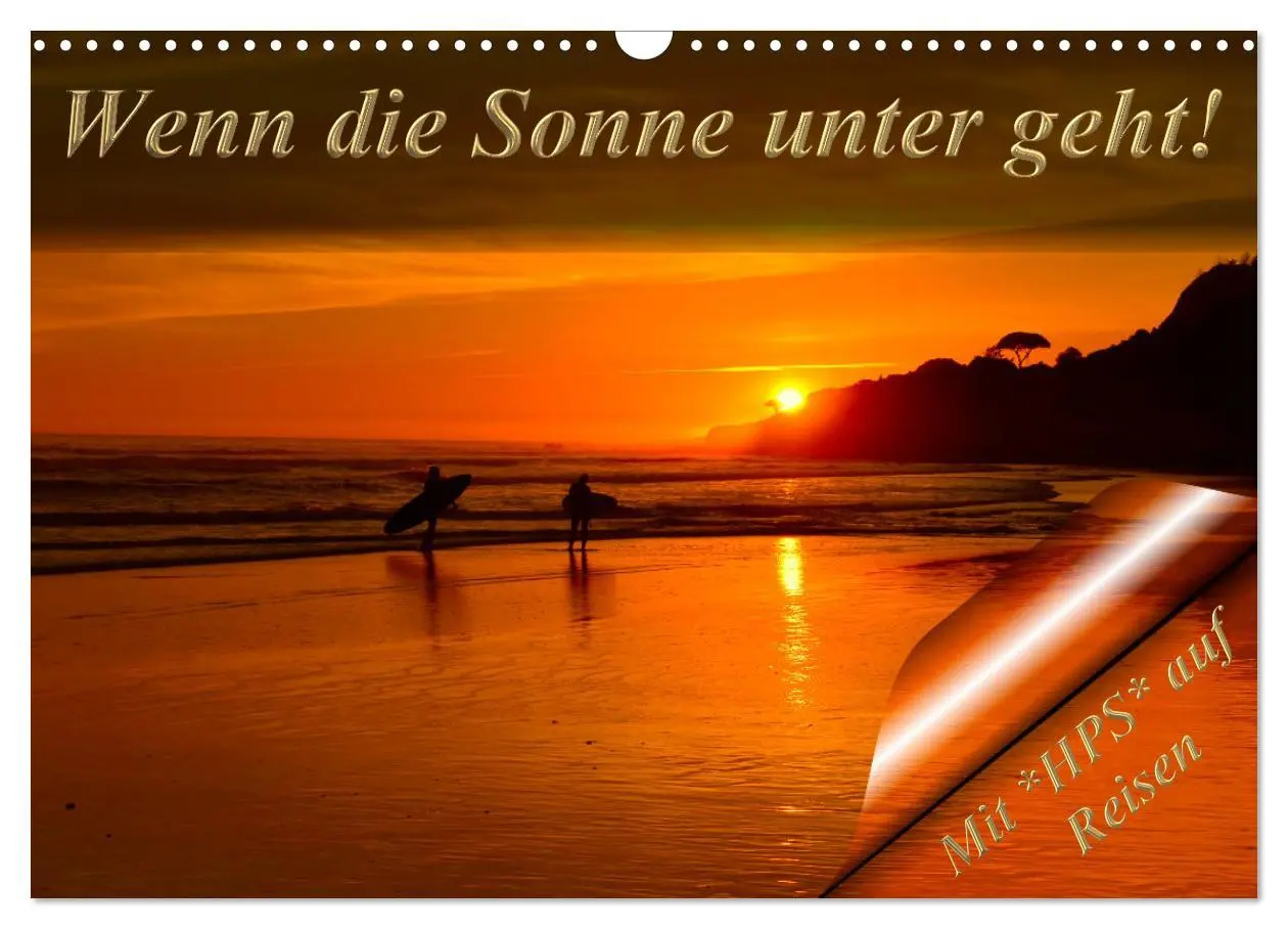 Cover: 9783457649893 | Wenn die Sonne unter geht (Wandkalender 2026 DIN A3 quer), CALVENDO...