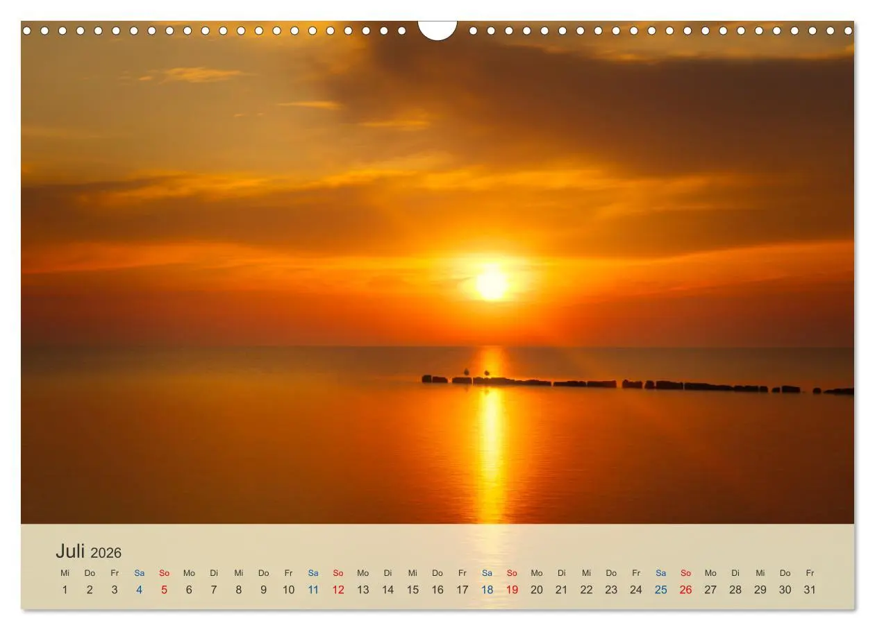 Bild: 9783457649893 | Wenn die Sonne unter geht (Wandkalender 2026 DIN A3 quer), CALVENDO...
