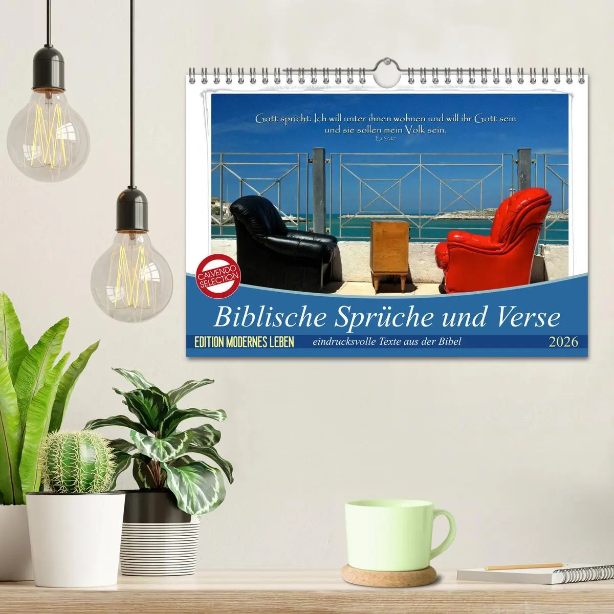 Bild: 9783457889893 | Biblische Sprüche und Verse (Wandkalender 2026 DIN A4 quer),...