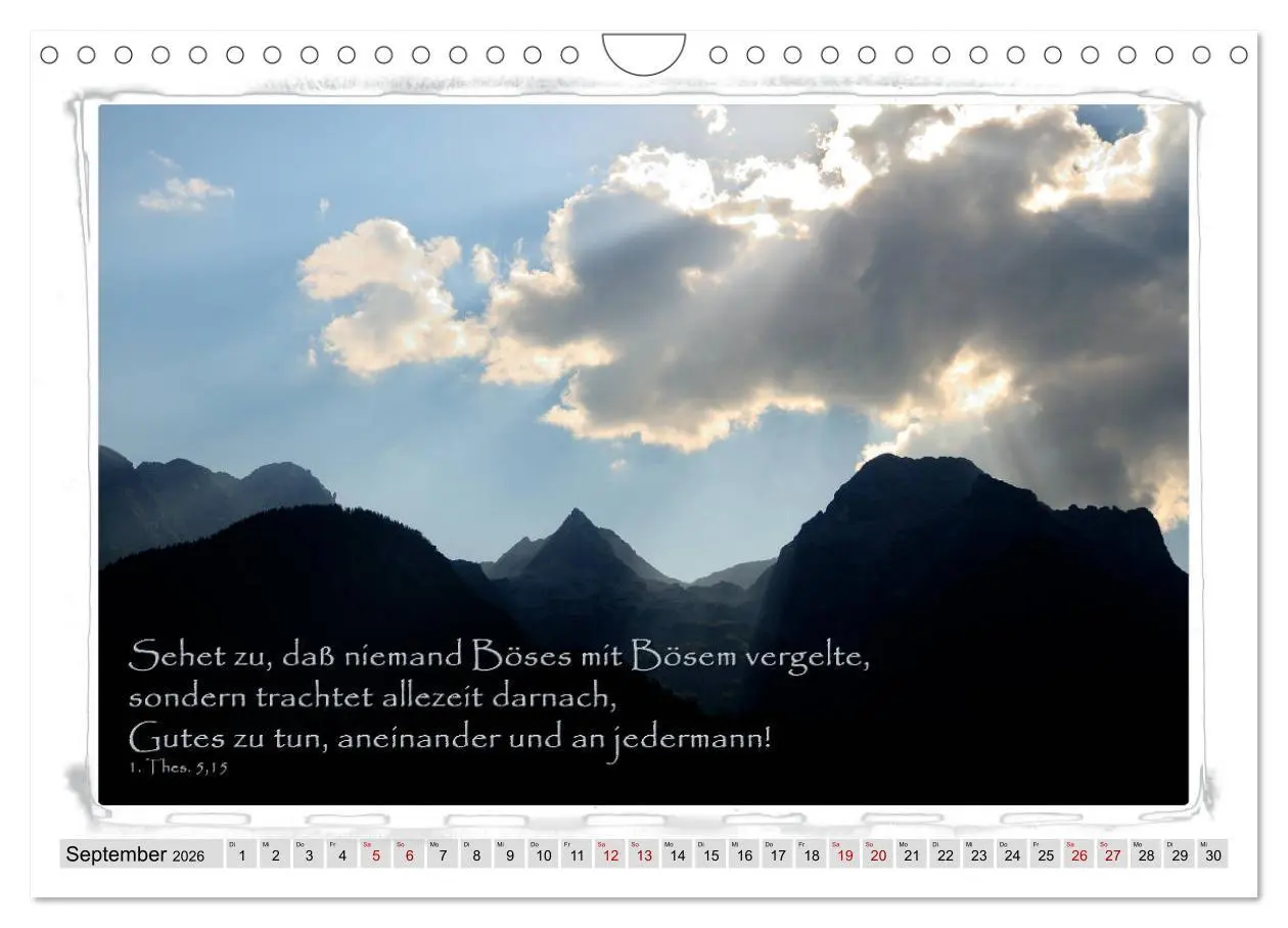 Bild: 9783457889893 | Biblische Sprüche und Verse (Wandkalender 2026 DIN A4 quer),...