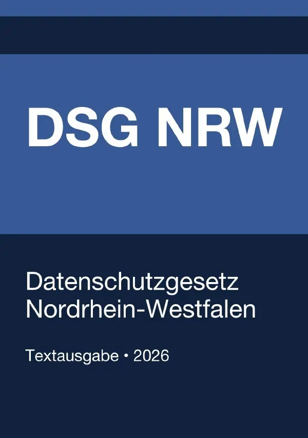 Cover: 9783565319893 | DSG NRW - Datenschutzgesetz Nordrhein-Westfalen 2026 | Deutschland