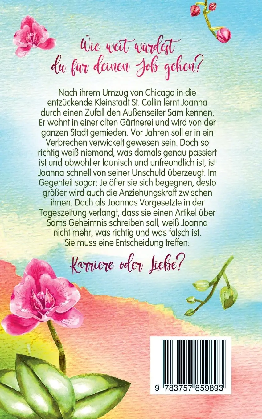 Rückseite: 9783757859893 | Küsse mit Orchideenduft | Ein spannender Liebesroman | Marie Komenda