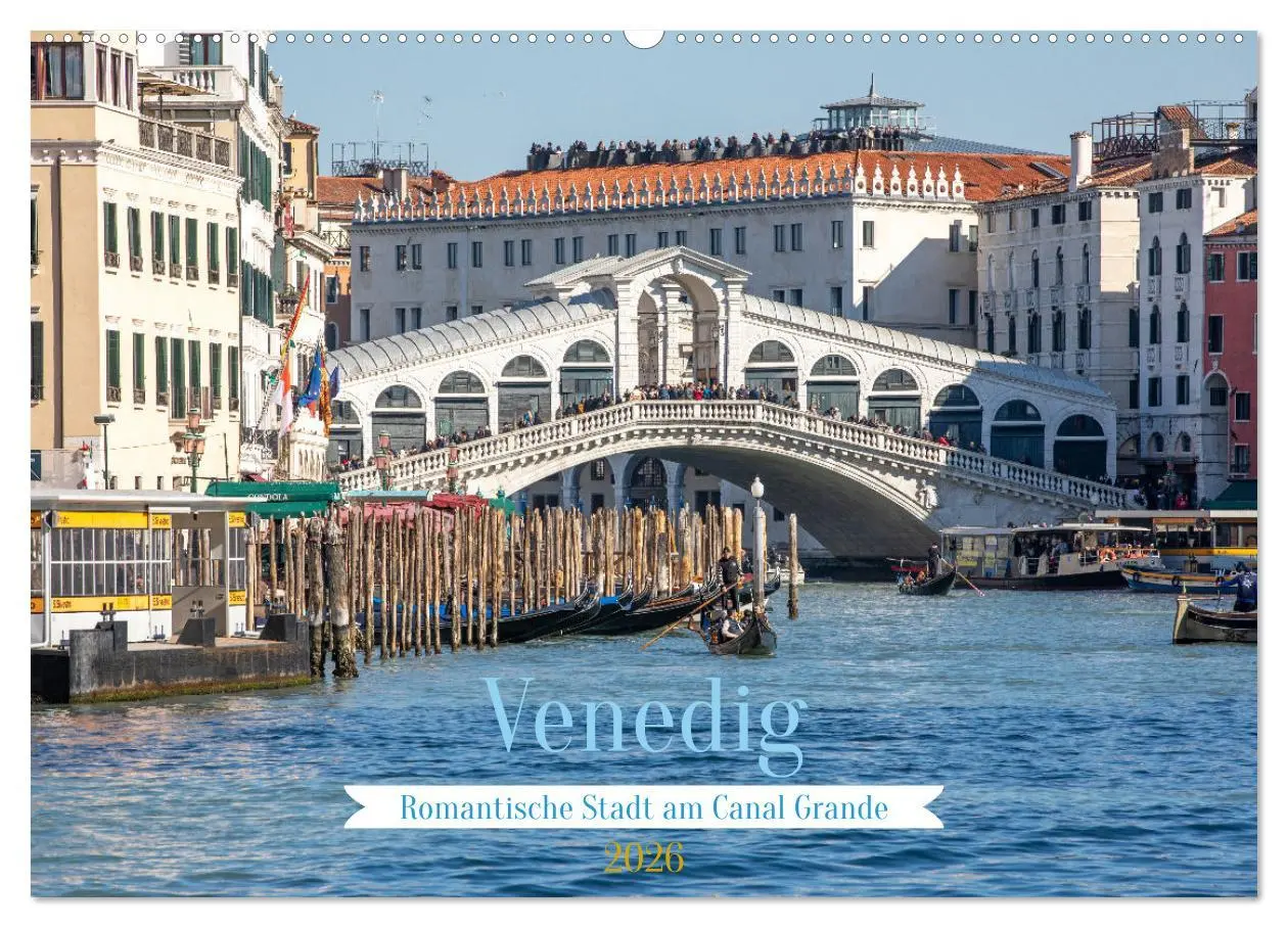 Cover: 9783457259993 | Venedig - Romantische Stadt am Canal Grande (Wandkalender 2026 DIN...