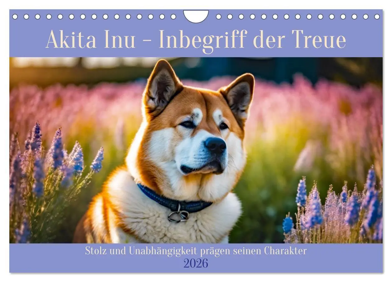 Cover: 9783457329993 | Akita Inu - Inbegriff der Treue (Wandkalender 2026 DIN A4 quer),...