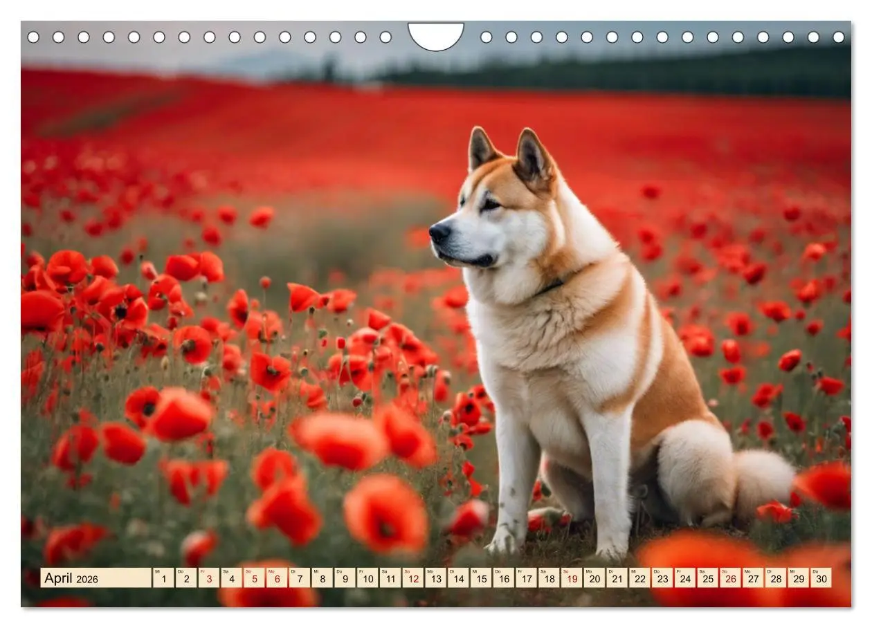 Bild: 9783457329993 | Akita Inu - Inbegriff der Treue (Wandkalender 2026 DIN A4 quer),...