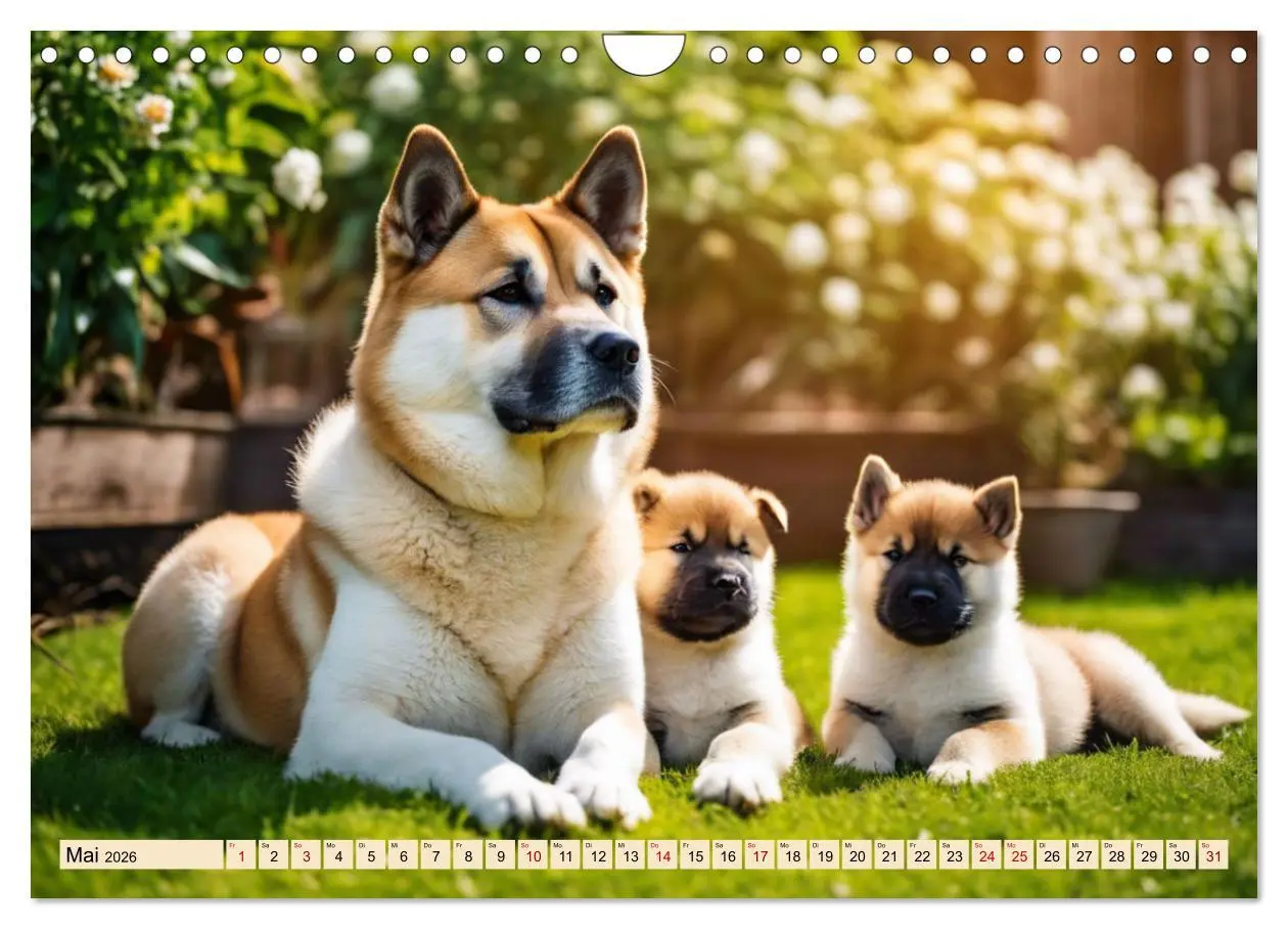 Bild: 9783457329993 | Akita Inu - Inbegriff der Treue (Wandkalender 2026 DIN A4 quer),...