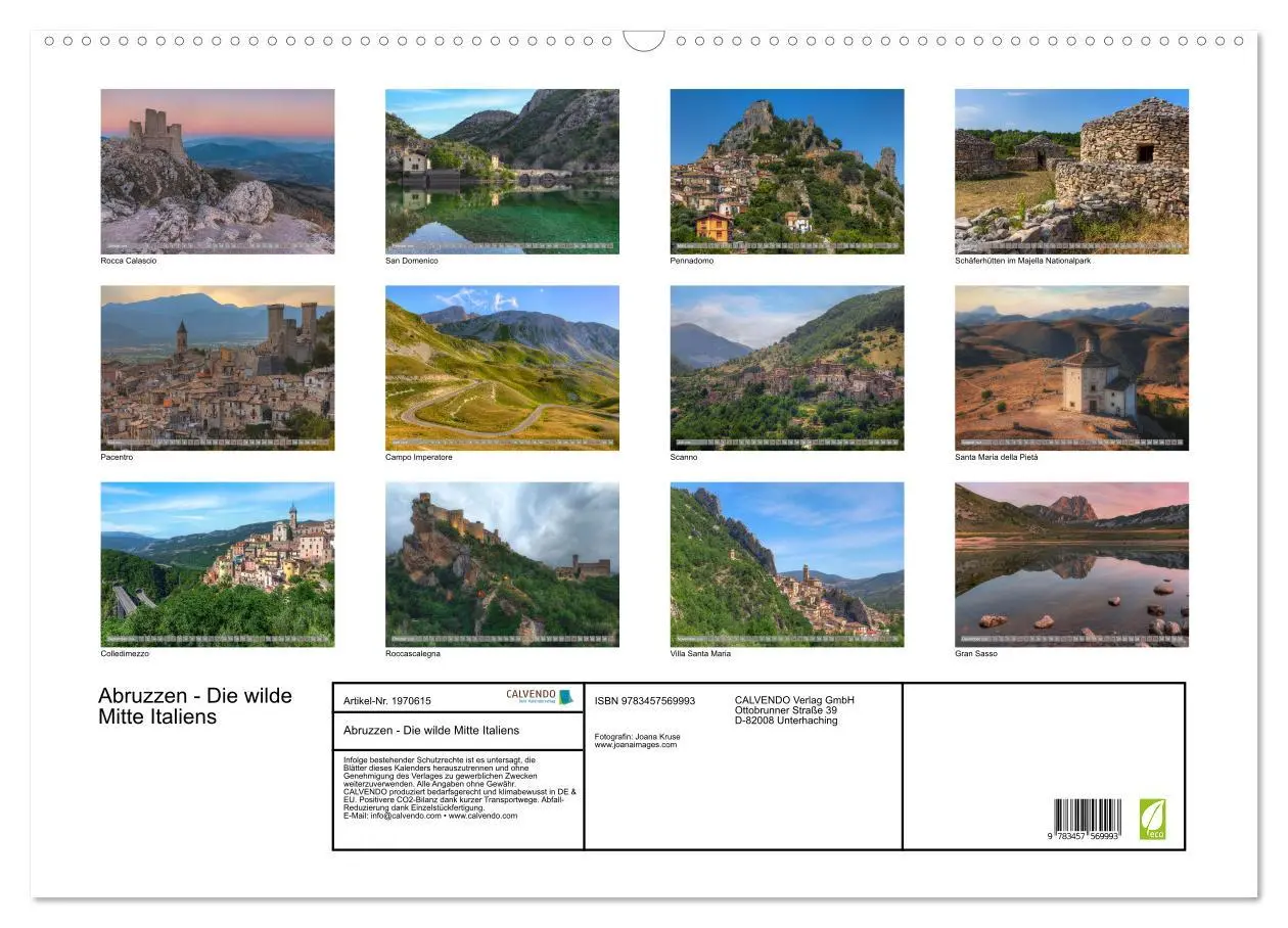 Bild: 9783457569993 | Abruzzen - Die wilde Mitte Italiens (Wandkalender 2026 DIN A2...