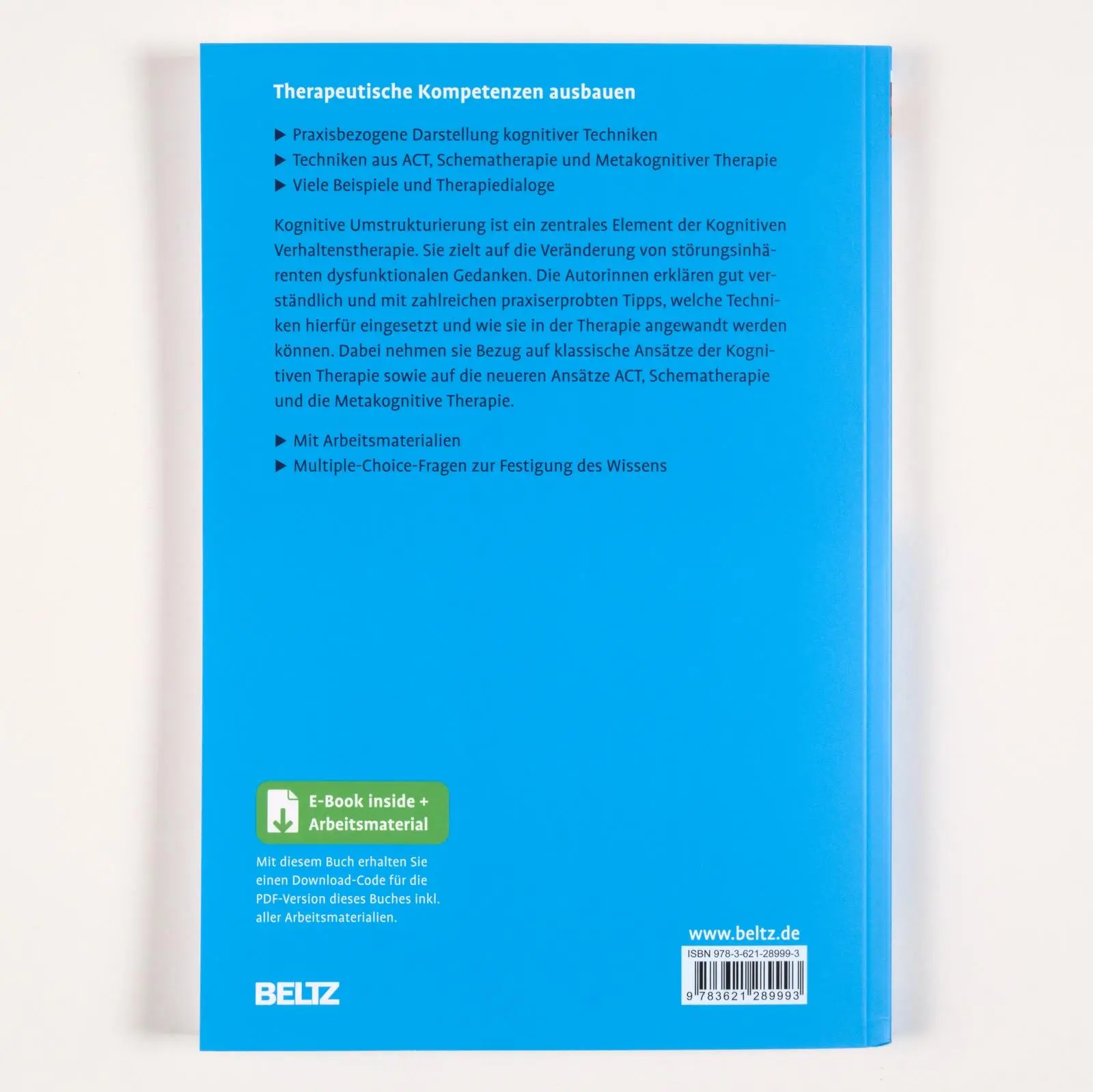 Rückseite: 9783621289993 | Kognitive Umstrukturierung | Franziska Einsle (u. a.) | Bundle | 2024