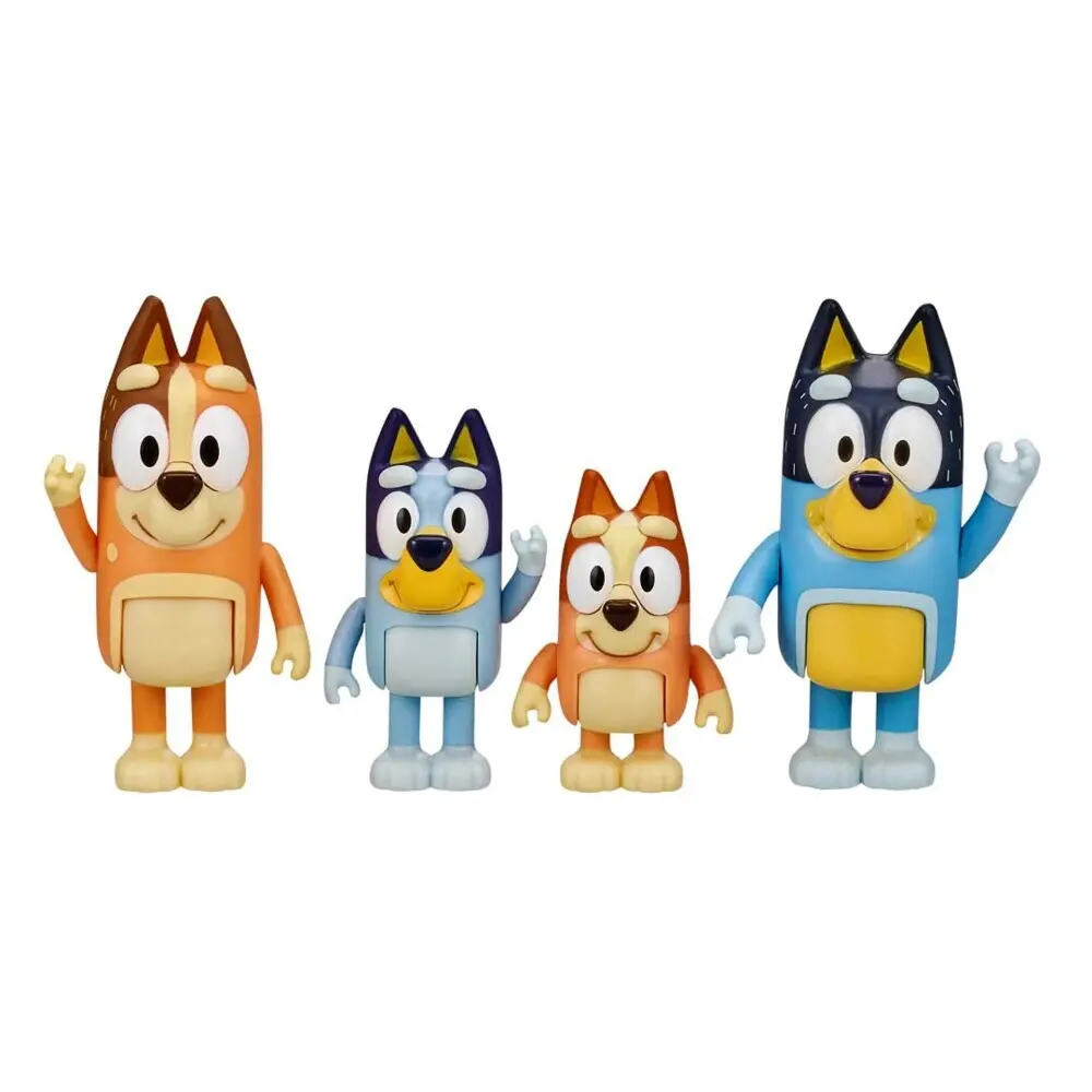 Bild: 630996130094 | BLUEY Figuren-4er-Pack (Familie) | 300157 | Deutsch | 2024 | InVento