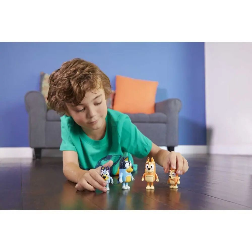 Bild: 630996130094 | BLUEY Figuren-4er-Pack (Familie) | 300157 | Deutsch | 2024 | InVento