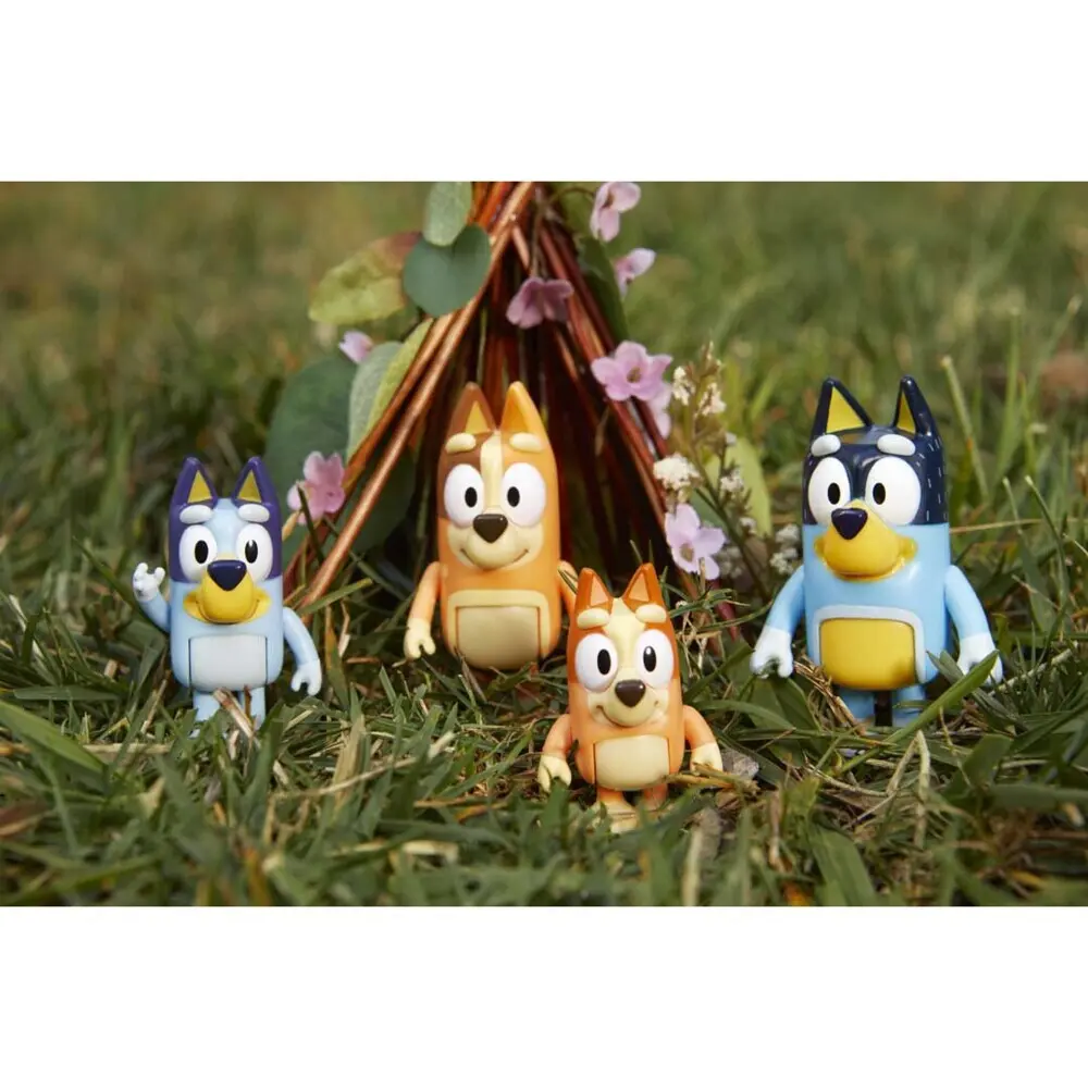 Bild: 630996130094 | BLUEY Figuren-4er-Pack (Familie) | 300157 | Deutsch | 2024 | InVento