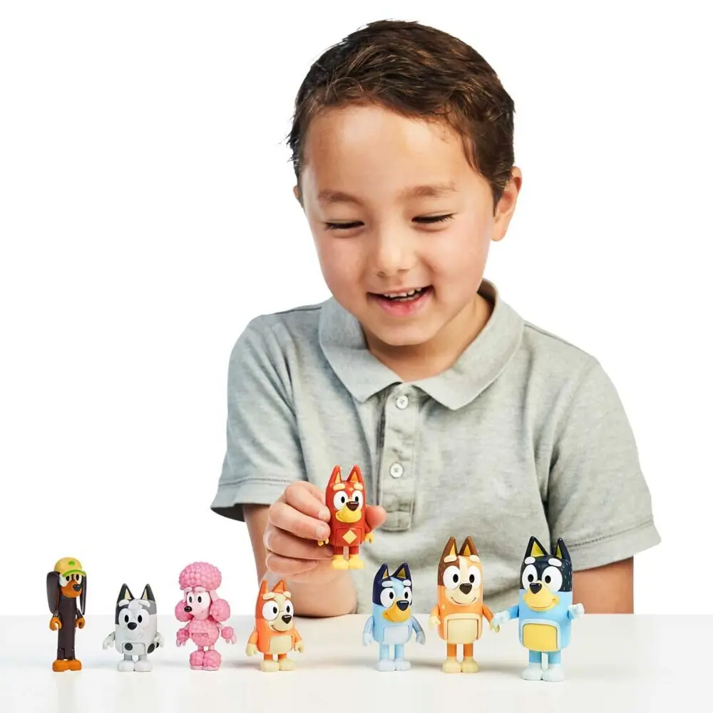 Bild: 630996130094 | BLUEY Figuren-4er-Pack (Familie) | 300157 | Deutsch | 2024 | InVento