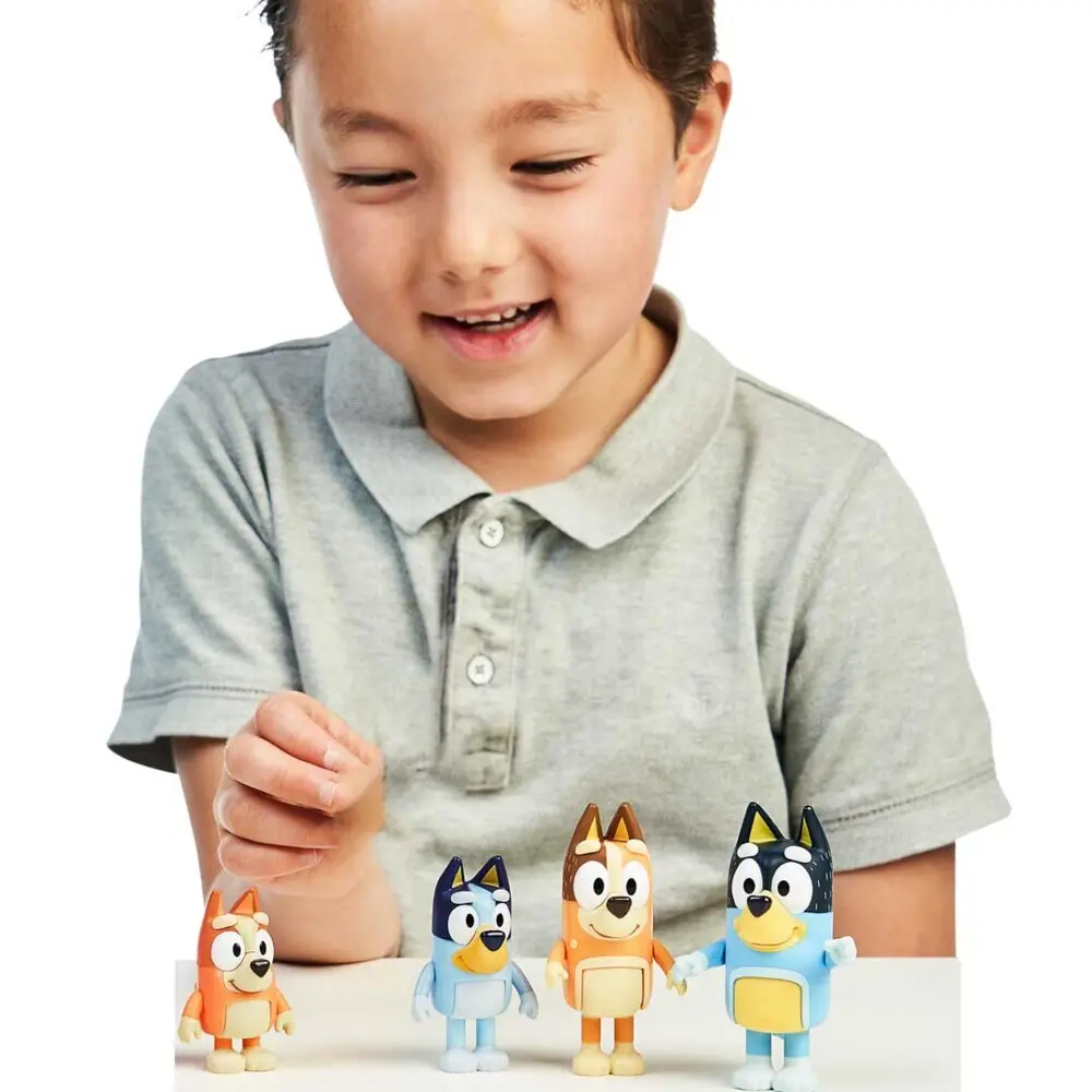 Bild: 630996130094 | BLUEY Figuren-4er-Pack (Familie) | 300157 | Deutsch | 2024 | InVento