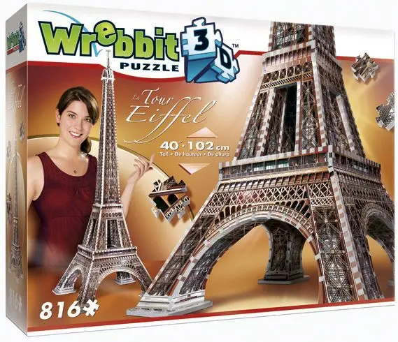 Cover: 665541020094 | Eiffelturm 3D (Puzzle) | Spiel | In Spielebox | 34509 | 2013 | Wrebbit