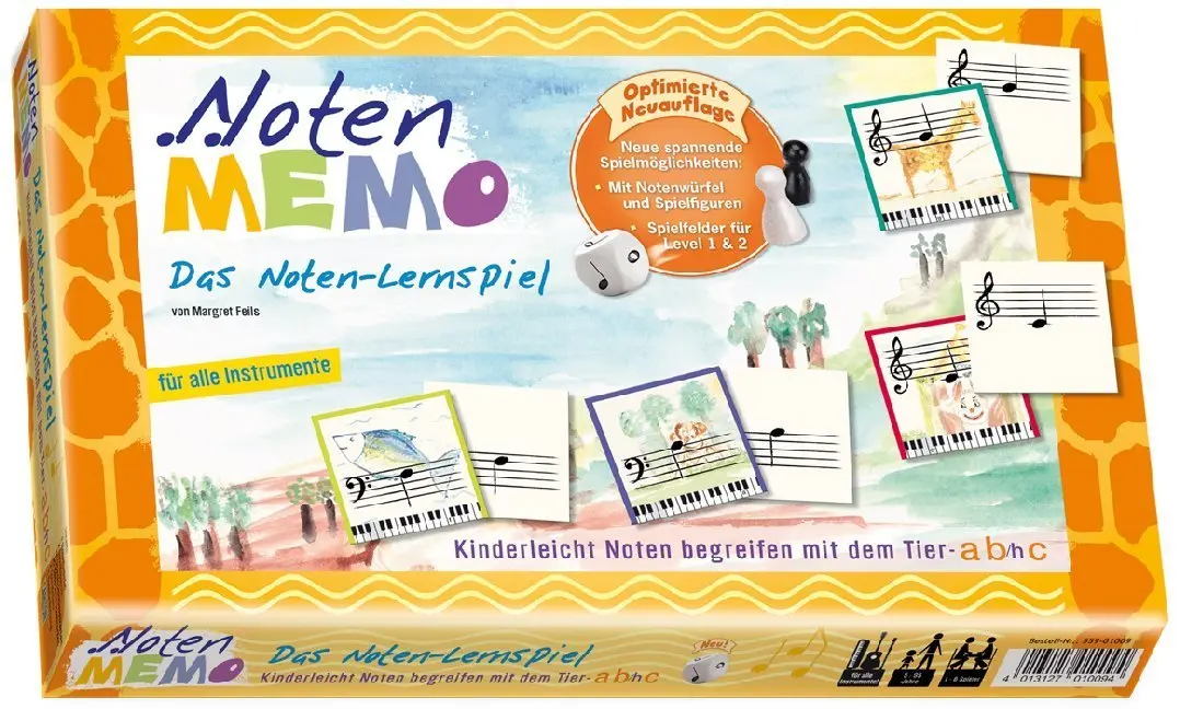 Bild: 4013127010094 | Noten Memo | Das Noten-Lernspiel | Margret Feils | SET | 559-01009