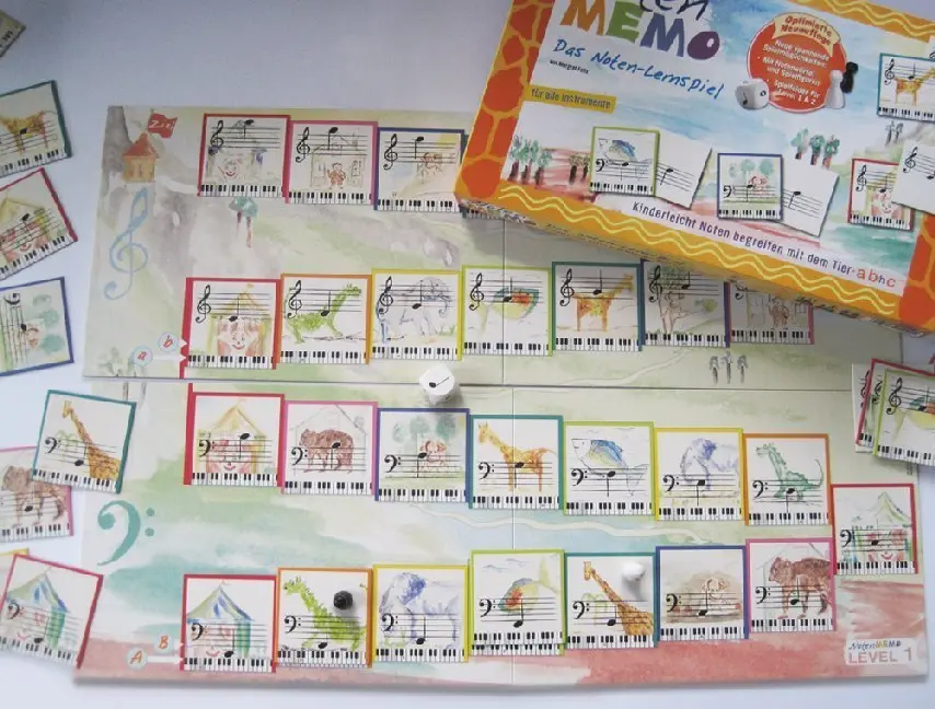 Bild: 4013127010094 | Noten Memo | Das Noten-Lernspiel | Margret Feils | SET | 559-01009