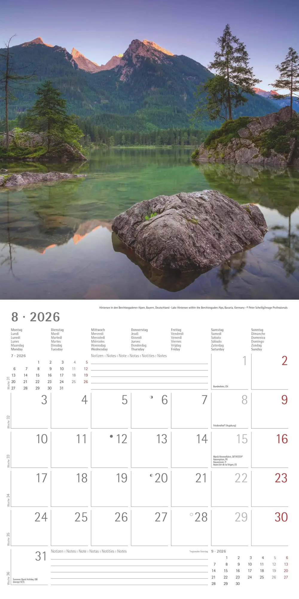 Bild: 4069095000094 | Alpha Edition - Alpen 2026 Broschürenkalender, 30x30cm,...