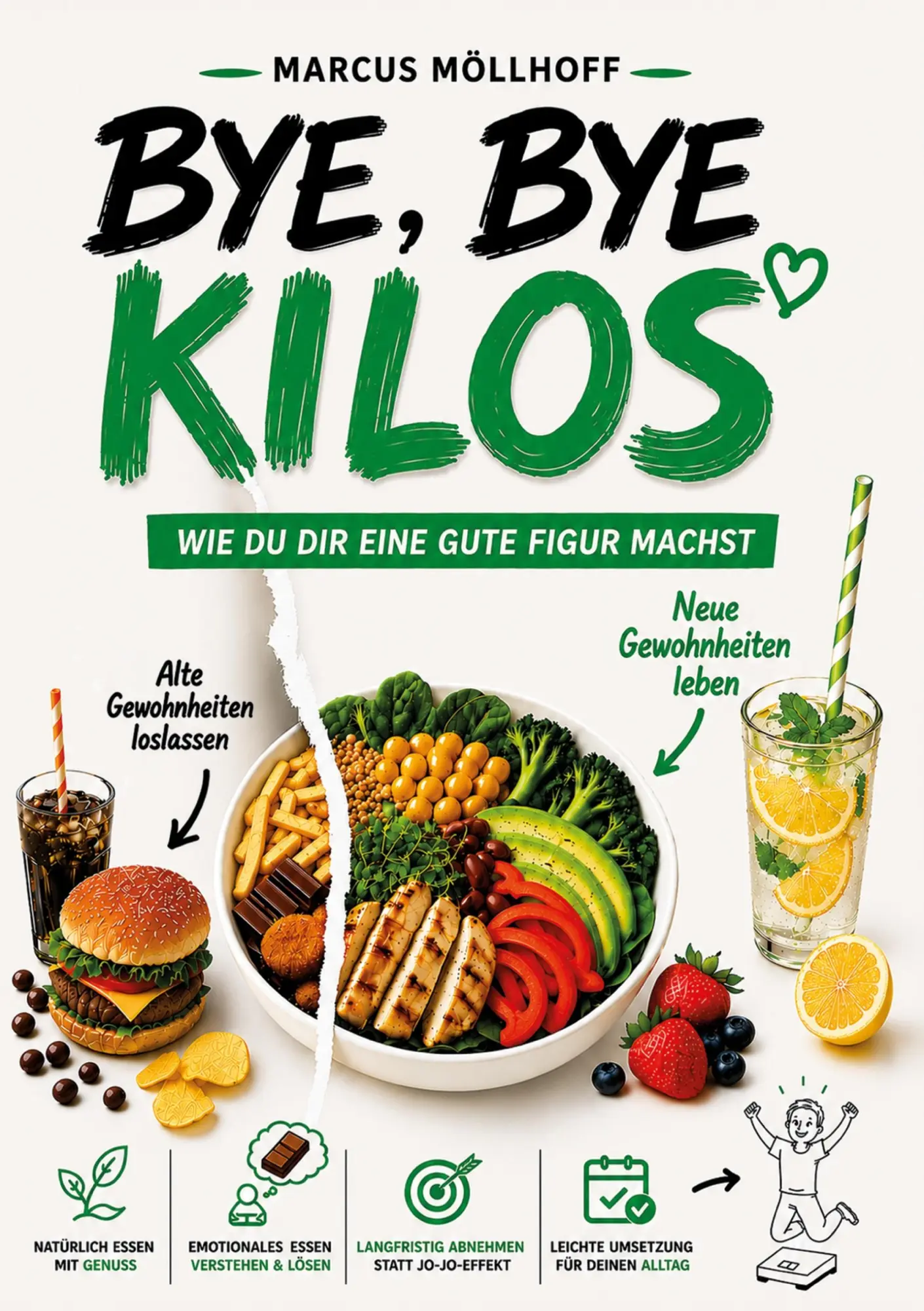 Cover: 9783389200094 | Bye, bye Kilos | Wie du dir eine gute Figur machst | Marcus Möllhoff