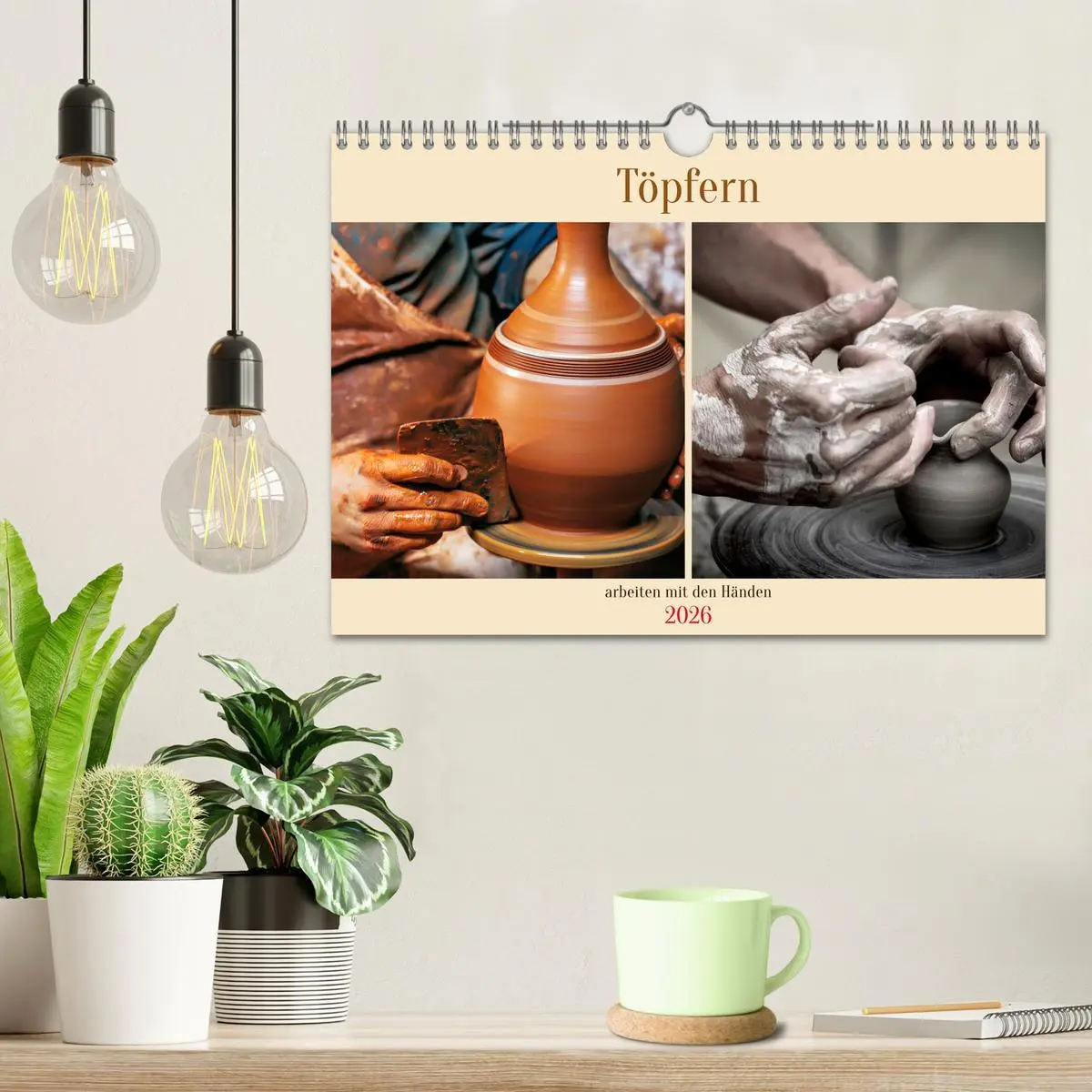 Bild: 9783457370094 | Töpfern arbeiten mit den Händen (Wandkalender 2026 DIN A4 quer),...