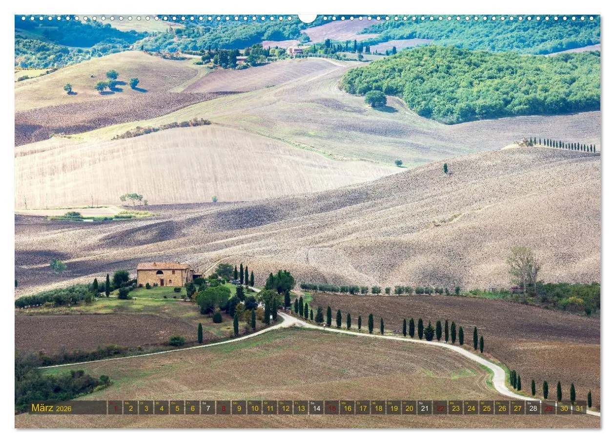 Bild: 9783457750094 | Faszination Toskana (Wandkalender 2026 DIN A2 quer), CALVENDO...