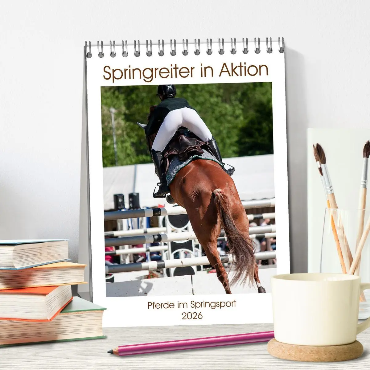 Bild: 9783516390094 | Springreiter in Aktion (Tischkalender 2026 DIN A5 hoch), CALVENDO...