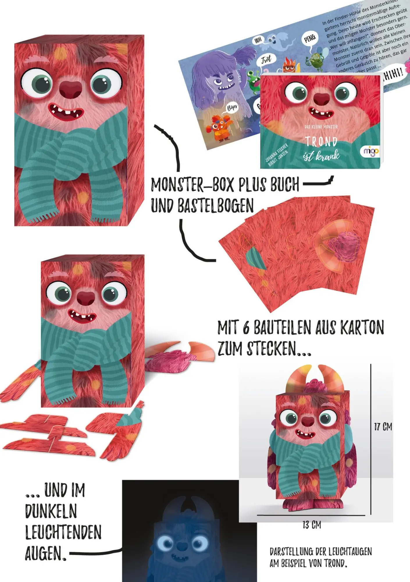 Bild: 4260688730194 | Das kleine Monster. Trond ist krank | Johanna Fischer | Spielzeug
