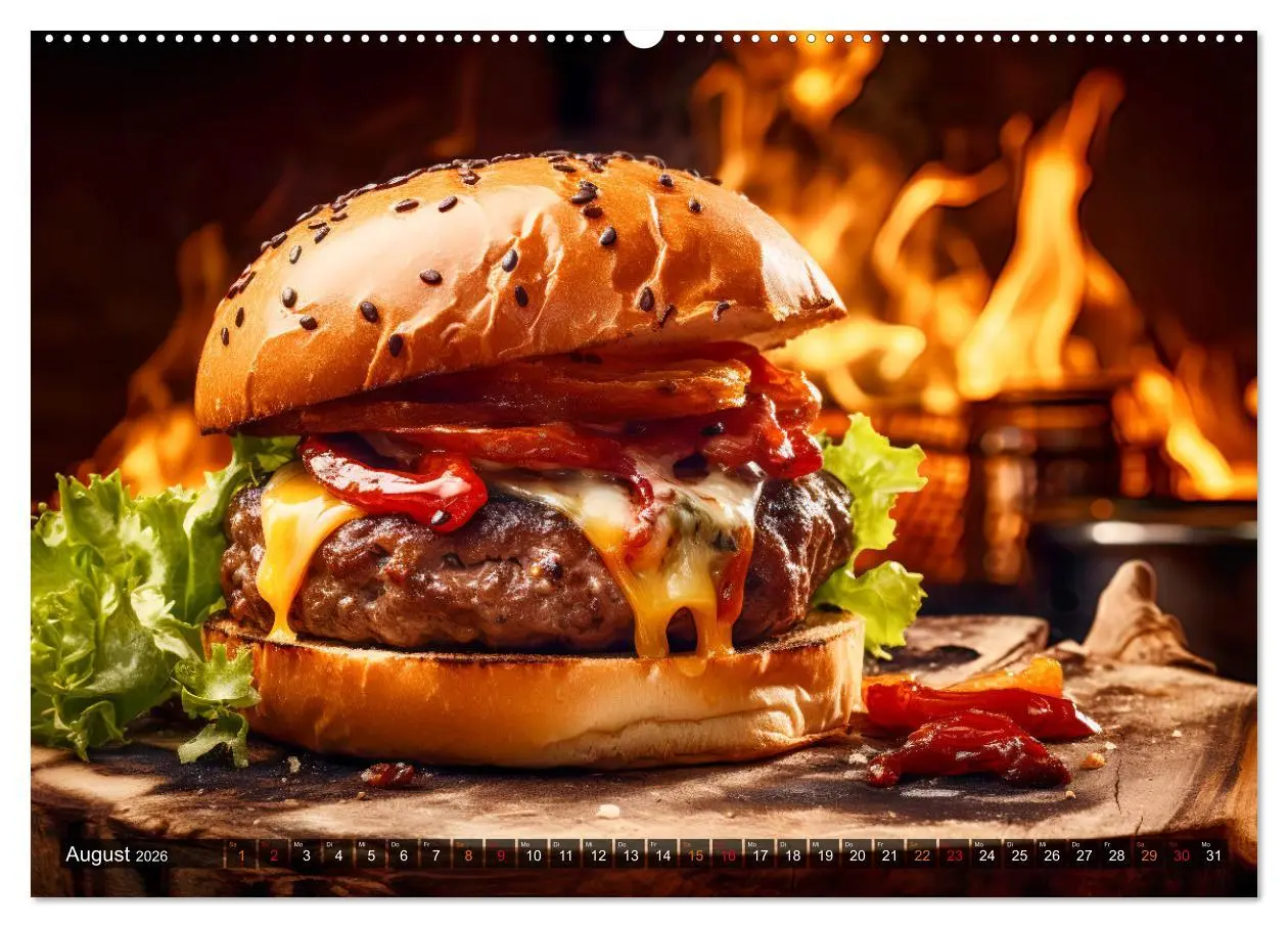 Bild: 9783457500194 | BBQ Feuerzauber - Grillkalender (hochwertiger Premium Wandkalender...