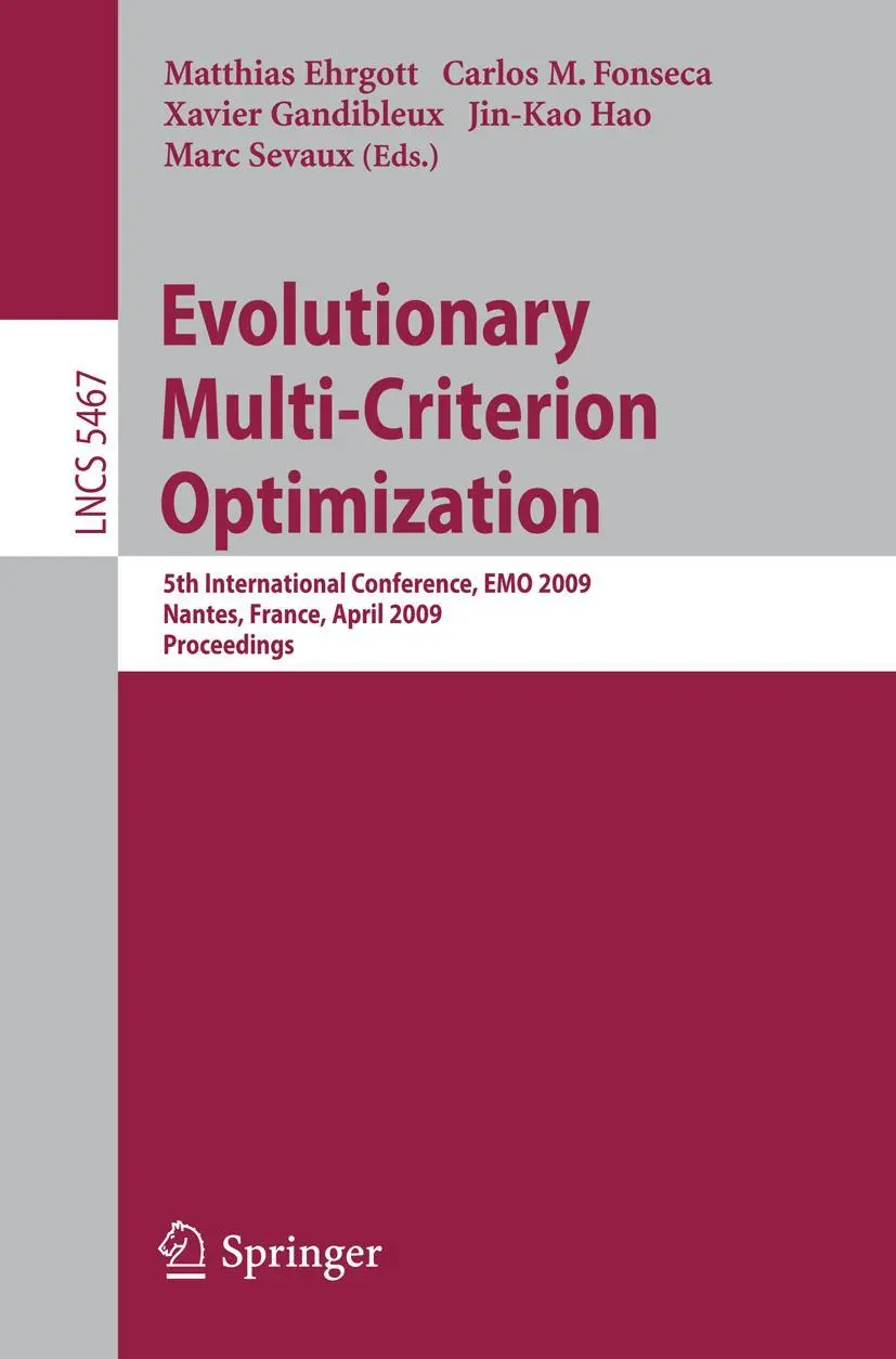 Cover: 9783642010194 | Evolutionary Multi-Criterion Optimization | Carlos M. Fonseca (u. a.)