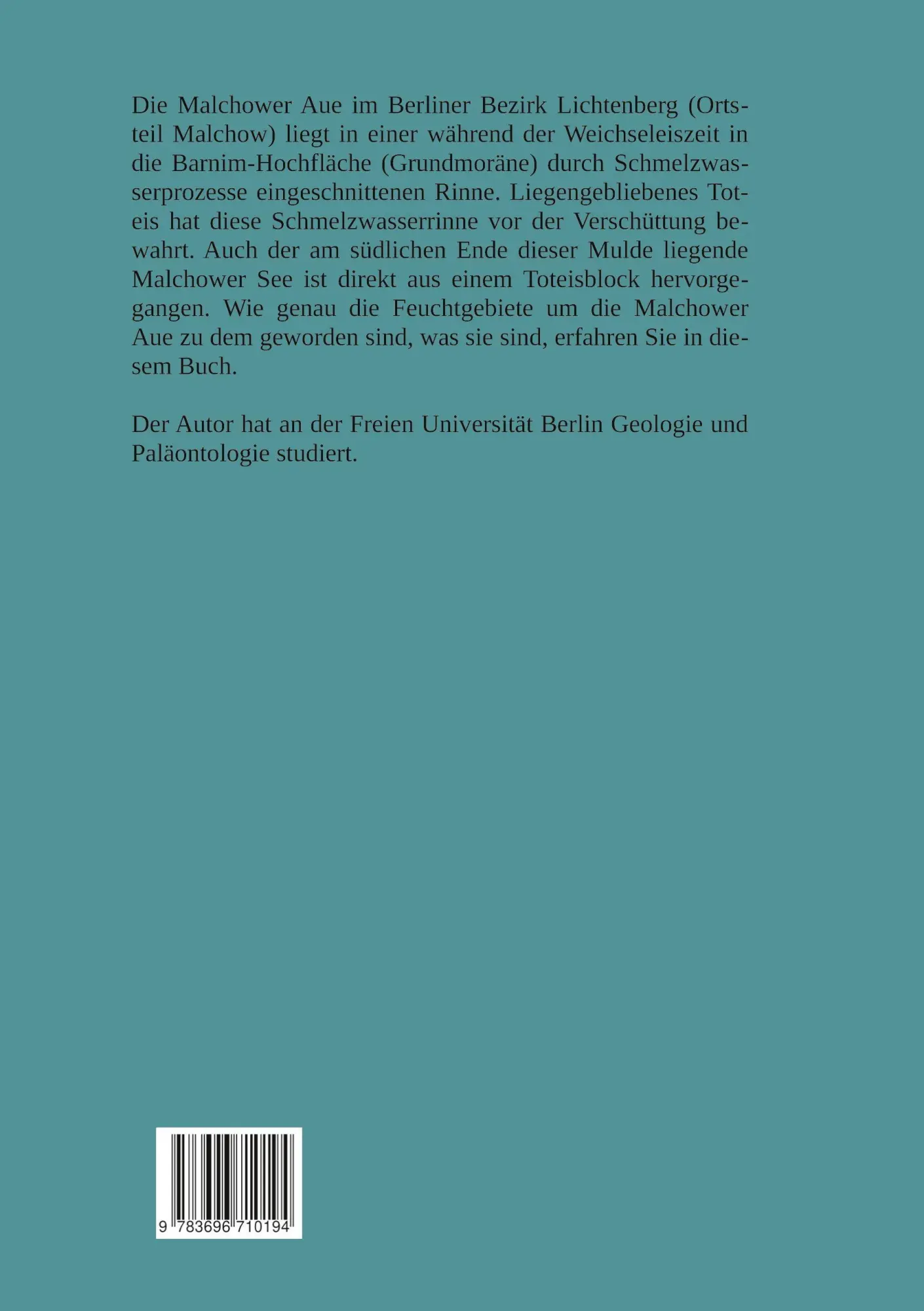 Rückseite: 9783696710194 | Die Malchower Aue und Umgebung in Lichtenberg | Moore in Berlin | Plum