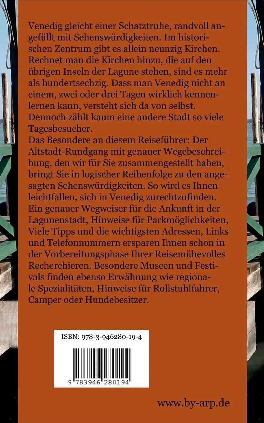 Rückseite: 9783946280194 | Venedig - Der praktische Reiseführer für Ihren Städtetrip | Bauer