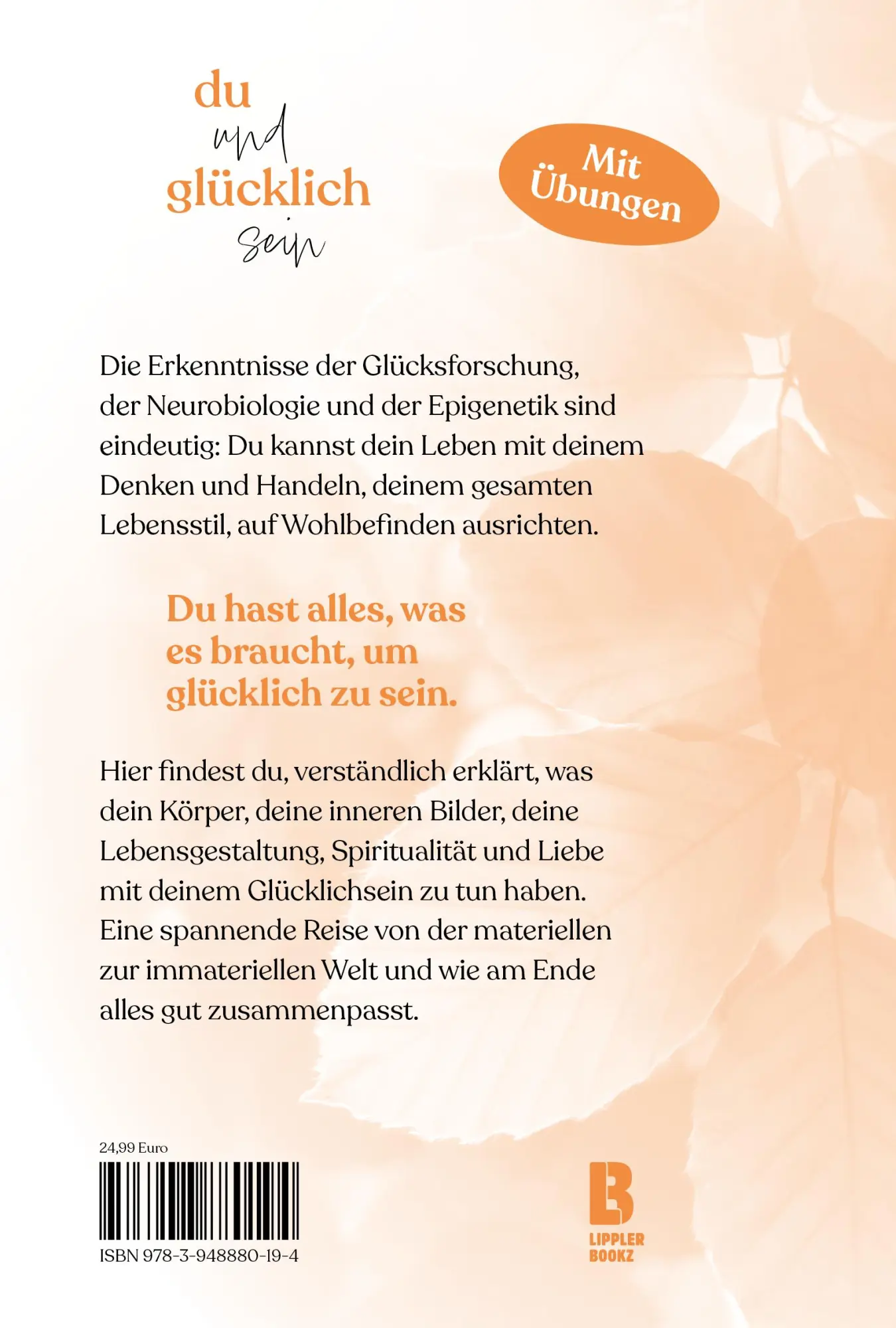 Rückseite: 9783948880194 | Du und glücklich sein | rer. nat. Karin Beck-Delvalle | Buch | 152 S.