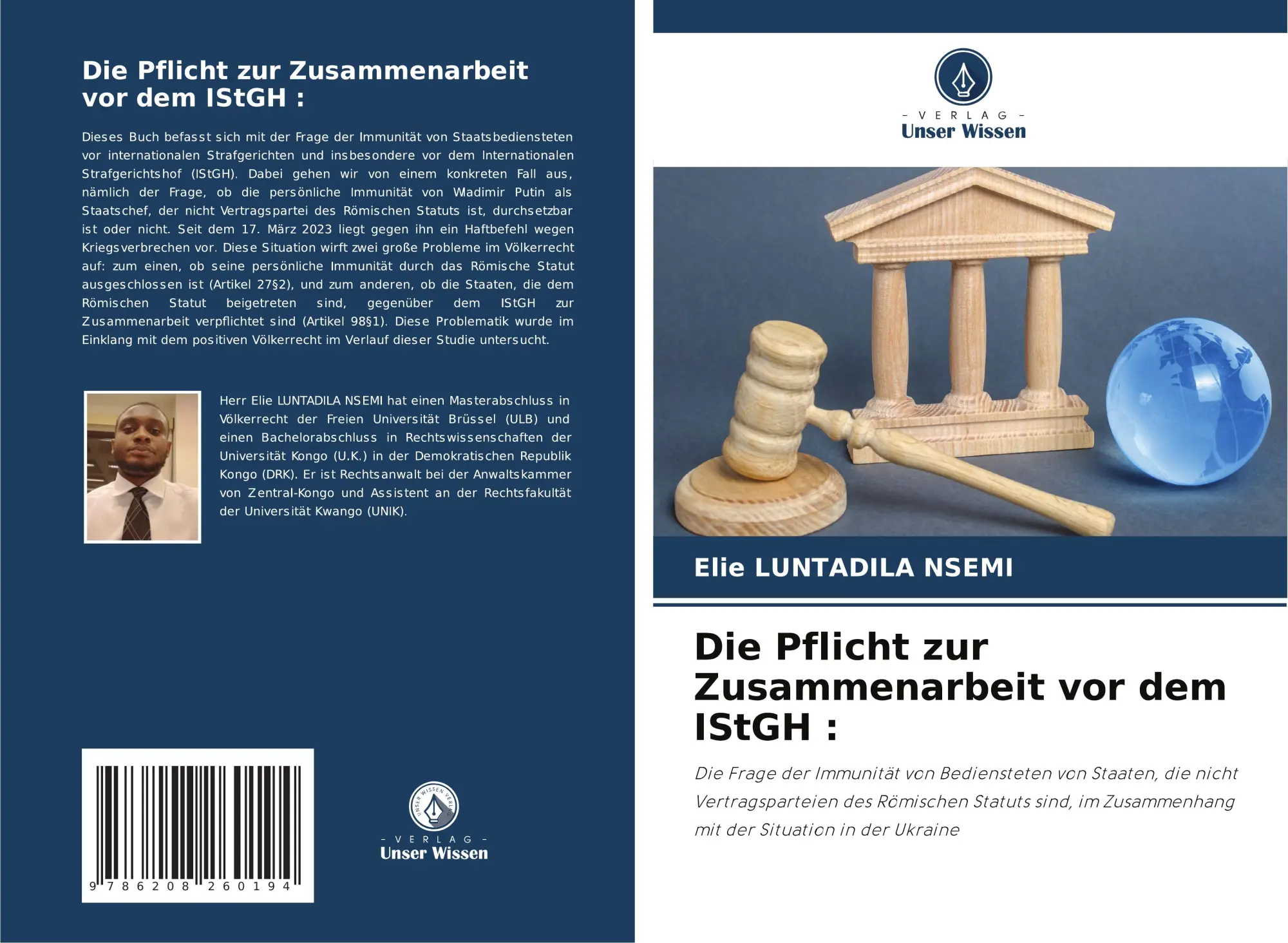 Cover: 9786208260194 | Die Pflicht zur Zusammenarbeit vor dem IStGH : | Elie Luntadila Nsemi