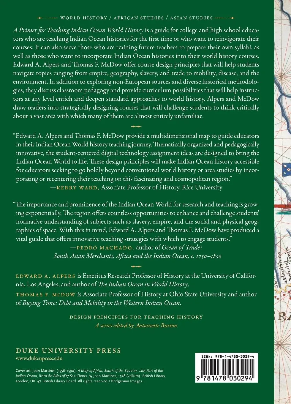 Rückseite: 9781478030294 | A Primer for Teaching Indian Ocean World History | Edward A. Alpers