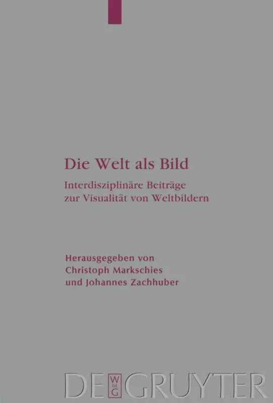 Cover: 9783110200294 | Die Welt als Bild | Johannes Zachhuber (u. a.) | Buch | 257 S. | 2008