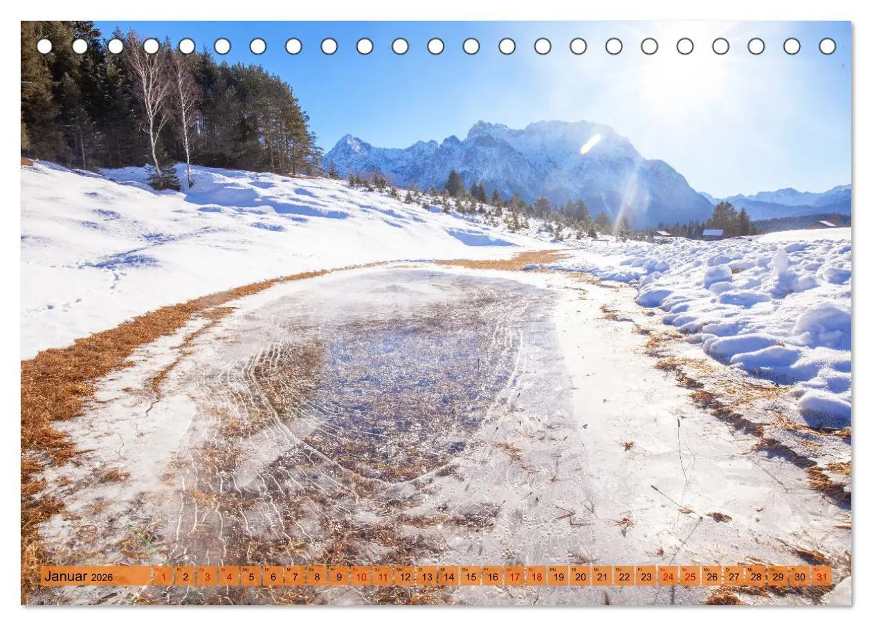 Bild: 9783457420294 | Rund um Mittenwald (Tischkalender 2026 DIN A5 quer), CALVENDO...