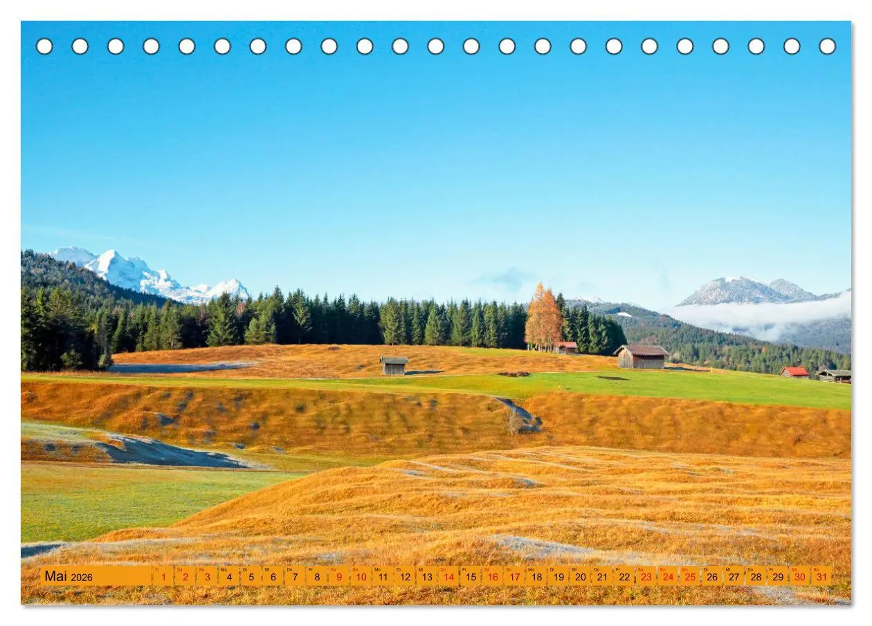 Bild: 9783457420294 | Rund um Mittenwald (Tischkalender 2026 DIN A5 quer), CALVENDO...