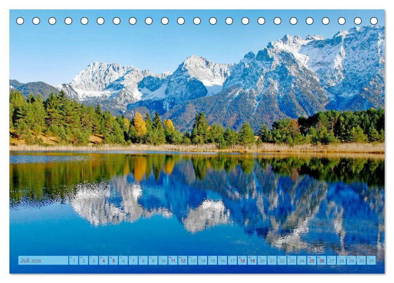 Bild: 9783457420294 | Rund um Mittenwald (Tischkalender 2026 DIN A5 quer), CALVENDO...
