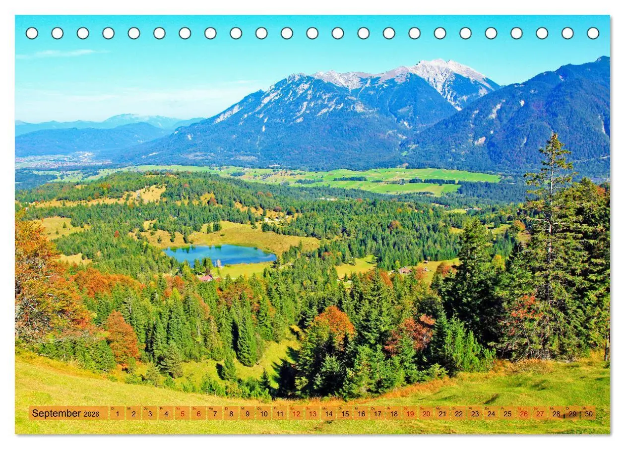 Bild: 9783457420294 | Rund um Mittenwald (Tischkalender 2026 DIN A5 quer), CALVENDO...