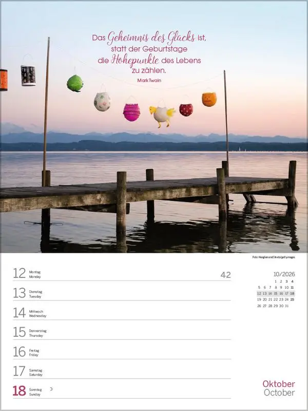 Bild: 9783731890294 | Glücksmomente 2026 | Verlag Korsch | Kalender | 54 S. | Deutsch | 2026