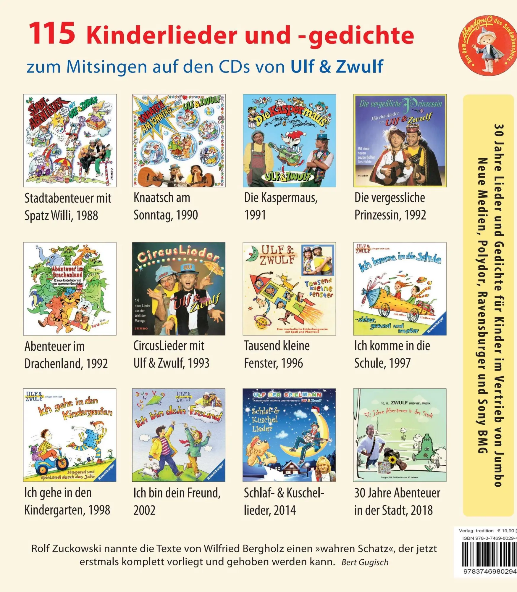 Rückseite: 9783746980294 | Tausend kleine Fenster | 115 Kinderlieder und -gedichte | Bergholz