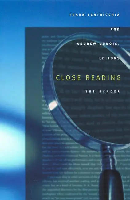 Cover: 9780822330394 | Close Reading | The Reader | Frank Lentricchia | Taschenbuch | 2002