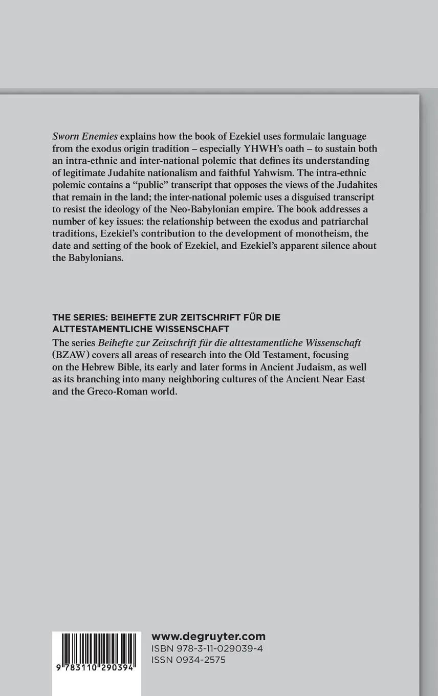 Rückseite: 9783110290394 | Sworn Enemies | C. A. Strine | Buch | XVI | Englisch | 2013