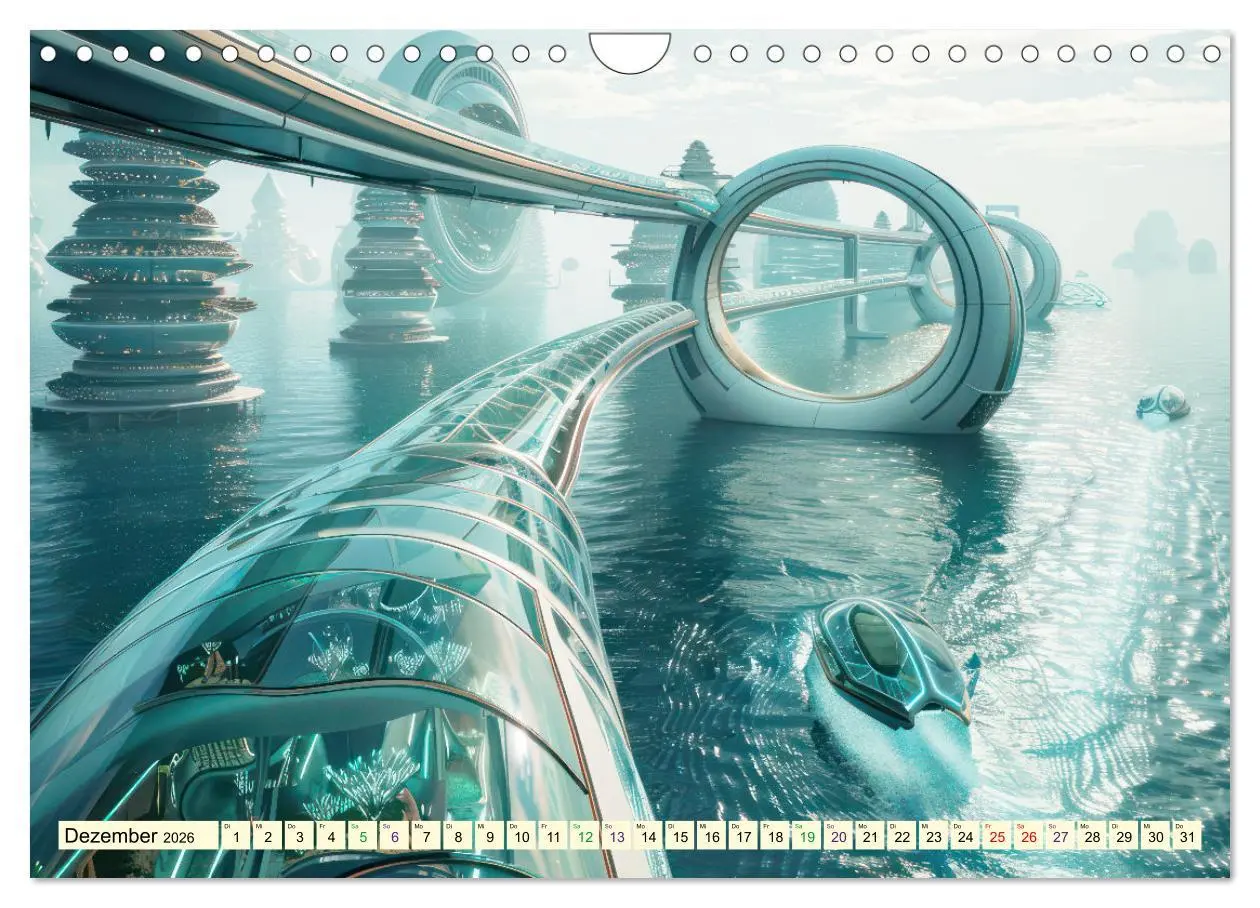 Bild: 9783457340394 | Science-Fiction Wasserwelten (Wandkalender 2026 DIN A4 quer),...