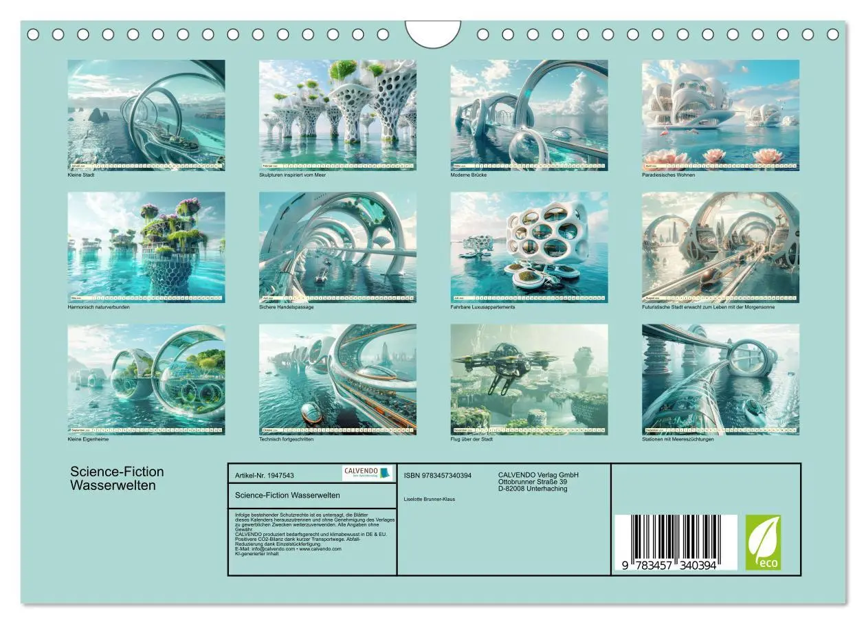 Bild: 9783457340394 | Science-Fiction Wasserwelten (Wandkalender 2026 DIN A4 quer),...